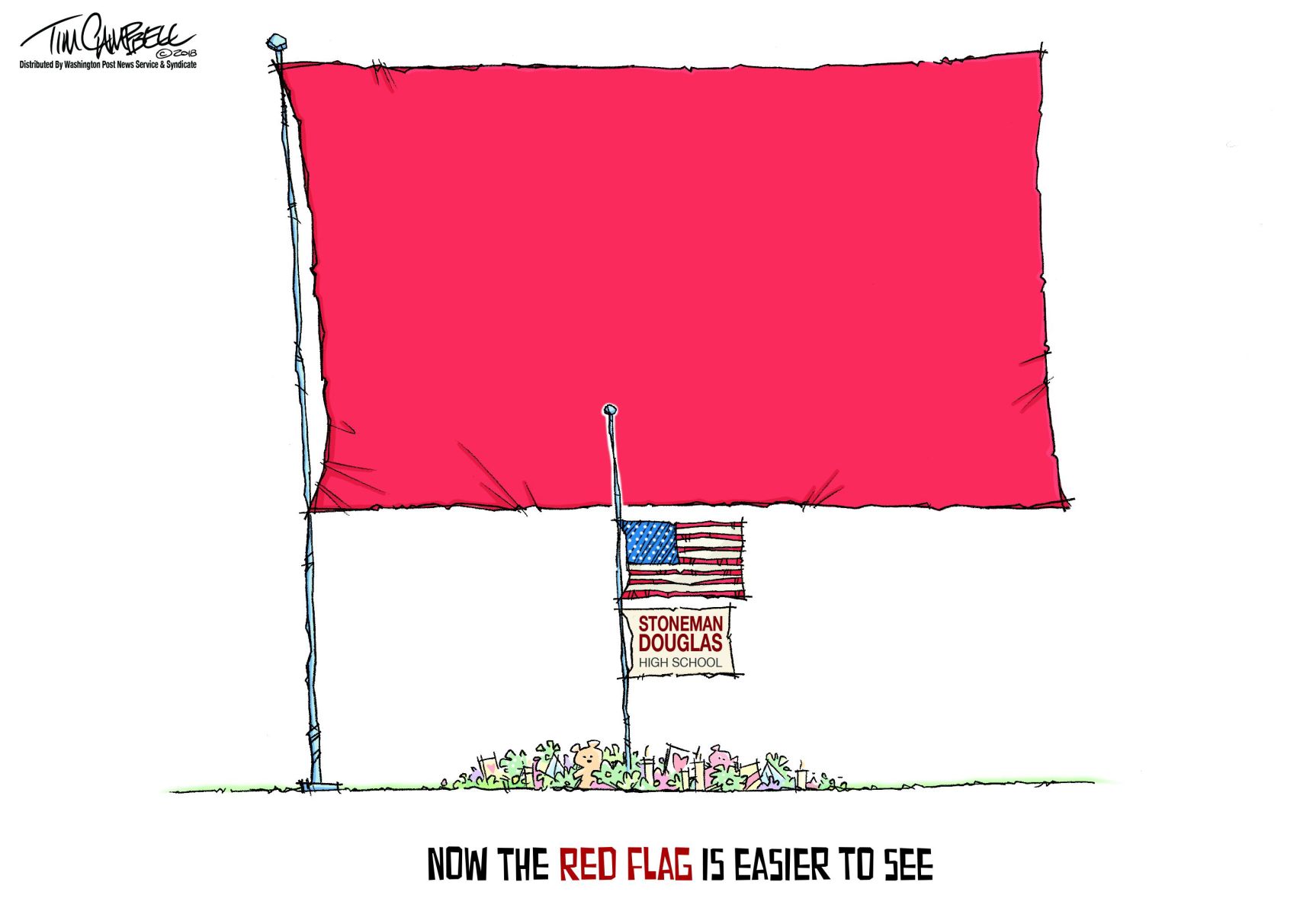 Tim Campbell cartoon